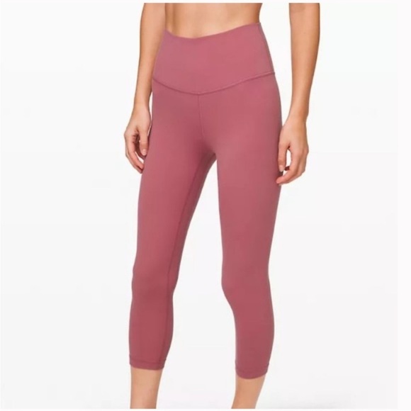 lululemon athletica Pants - Lululemon Dusk Rose Cropped Leggings size 4